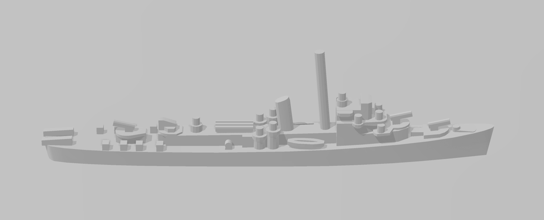 Destroyer - Buckley Class - USN - Axis and Allies - Victory at Sea