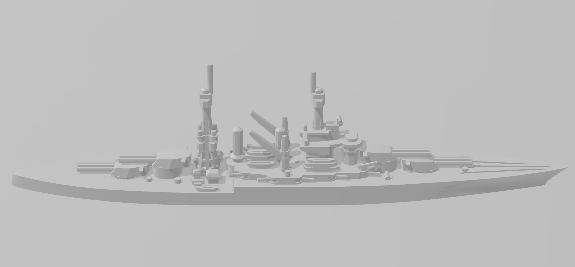 Battleship - Colorado - 1923 Variant - US Navy - Wargaming - Axis and Allies - Naval Miniature - Warships