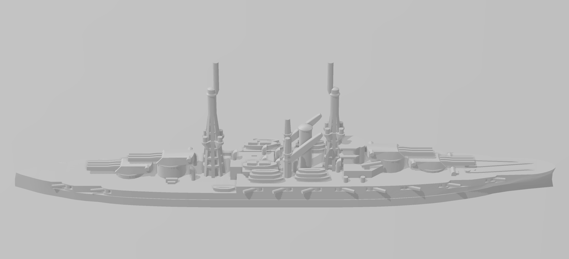 Battleship - Pennsylvania - 1916 Variant - US Navy - Wargaming - Axis and Allies - Naval Miniature - Warships