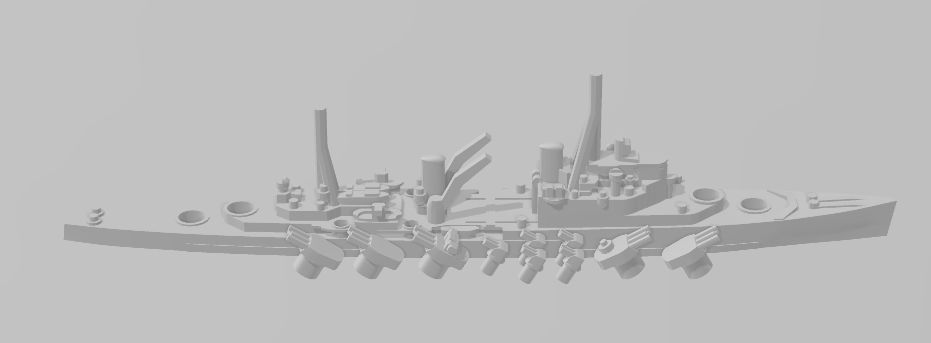 Crown Colony - UK Royal Navy - Rotating Turret - Wargaming - Naval Miniature