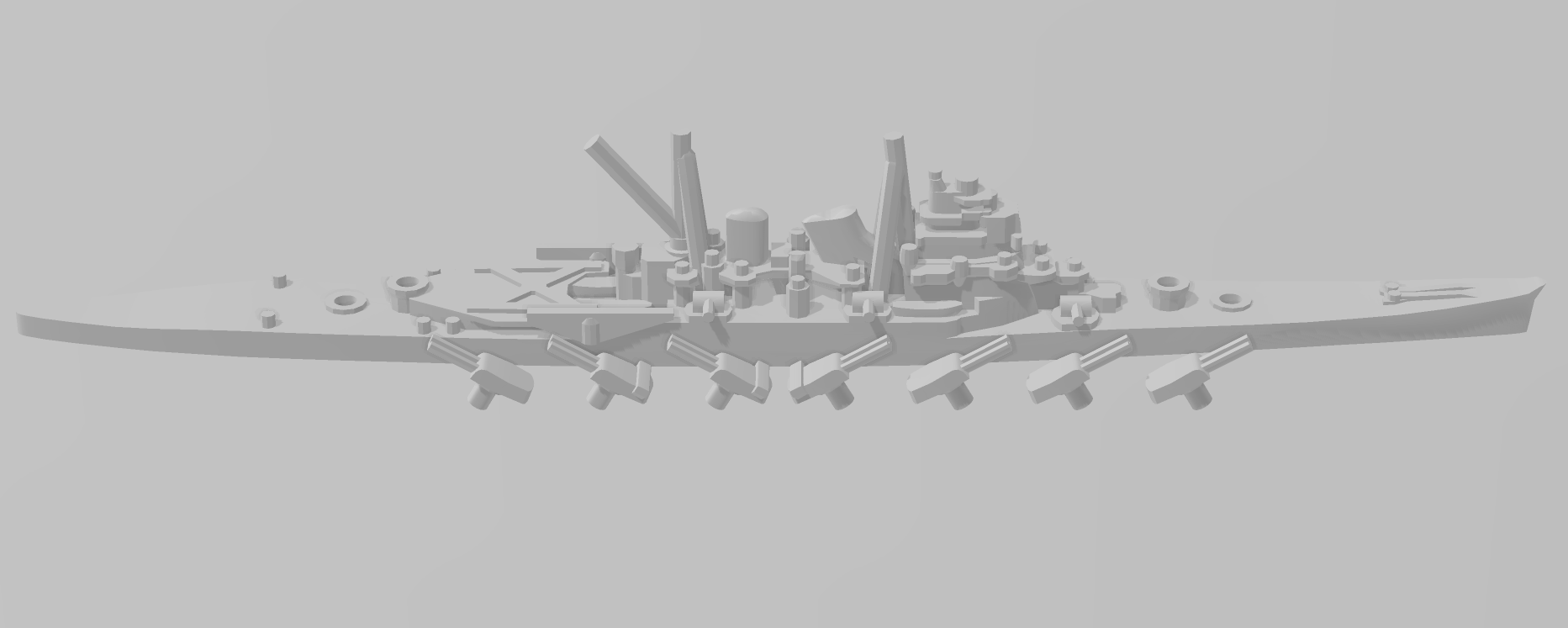 Maya - IJN - Rotating Turret - Wargaming - Naval Miniature