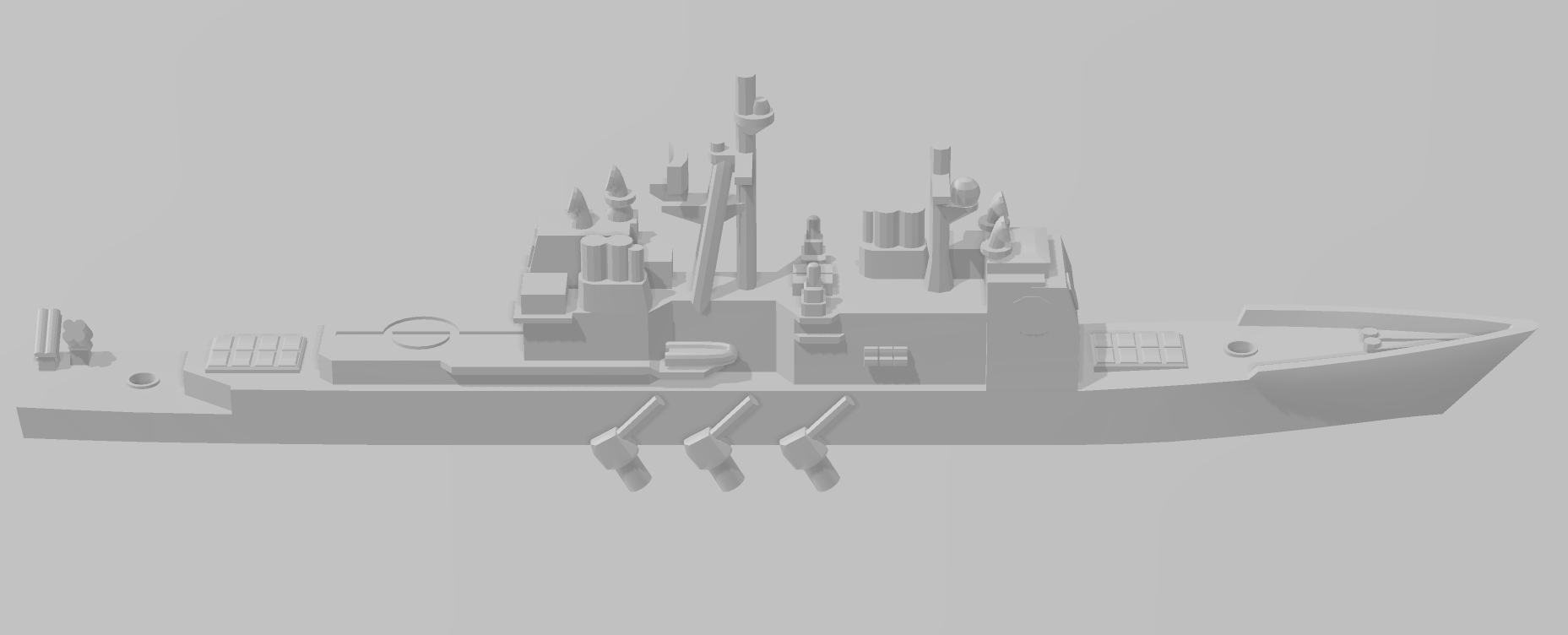 Ticonderoga - USN - Rotating Turret - Wargaming - Naval Miniature