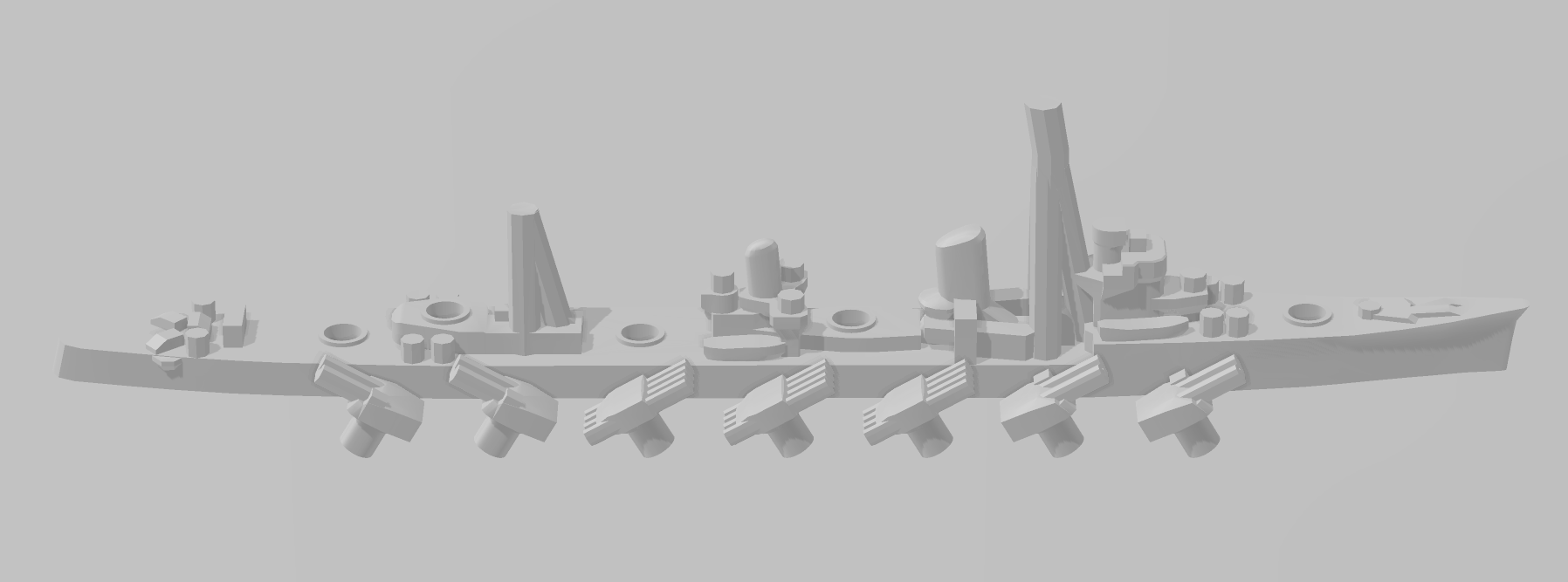 Kagero - IJN - Rotating Turret - Wargaming - Naval Miniature