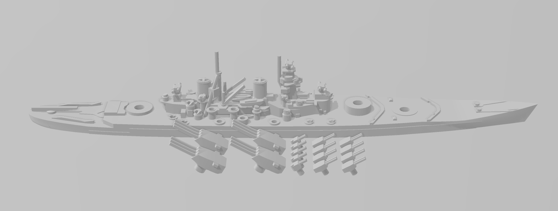 Sovetsky Soyuz - Russian Navy - Rotating Turret - Wargaming - Naval Miniature