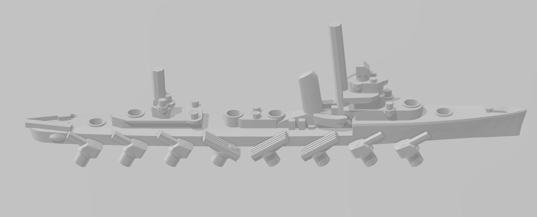 Sims - USN - Rotating Turret - Wargaming - Naval Miniature