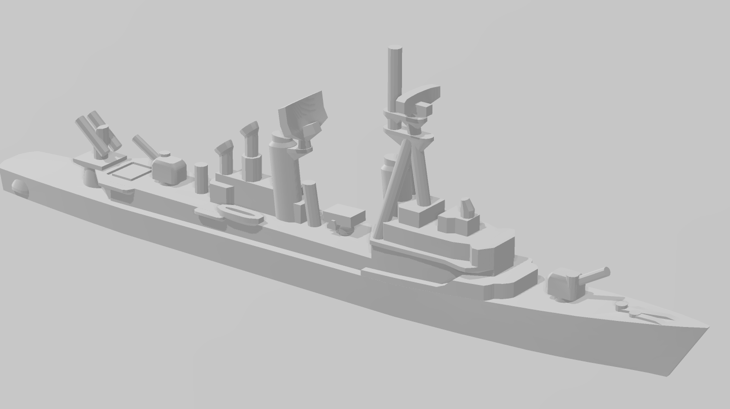 Destroyer - Charles F. Adams- USN - Wargaming - Axis and Allies - Naval Miniature - Tabletop Games - Warships