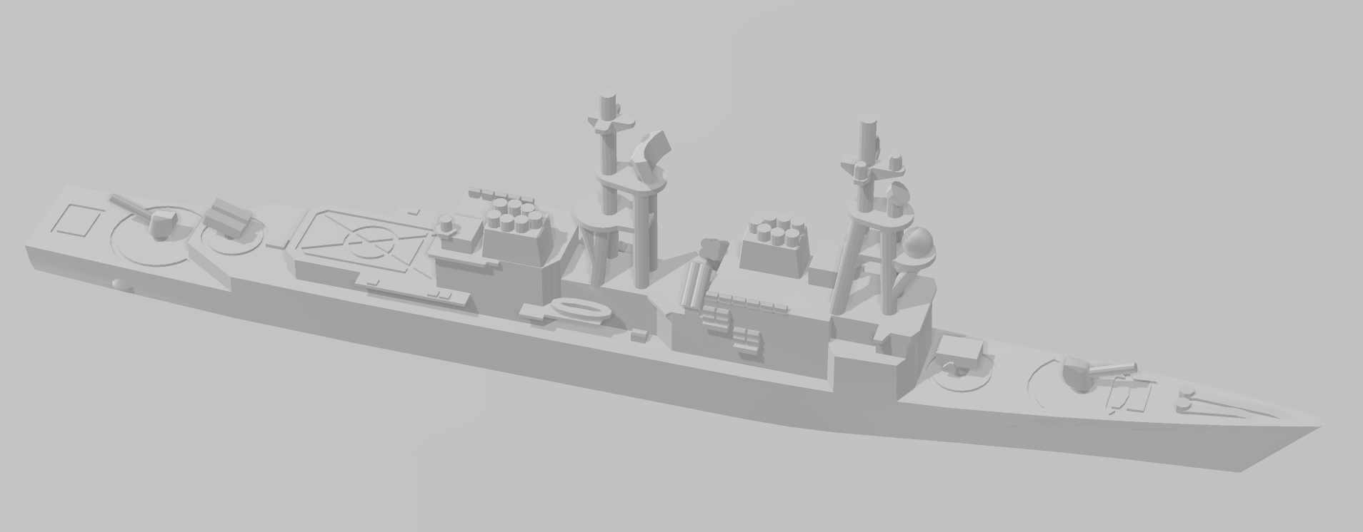 Destroyer - Spruance Class - USN - Wargaming - Axis and Allies - Naval Miniature - Tabletop Games - Warships