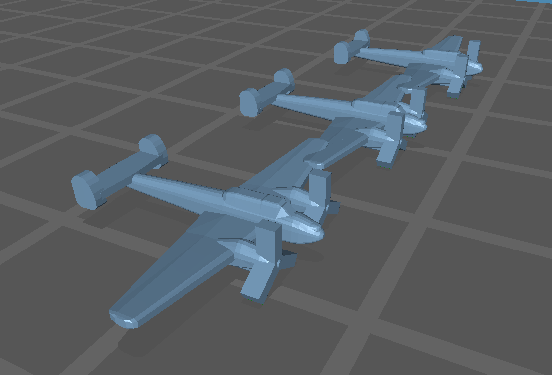 Aircraft - BF 110 - German Navy - 1:900 - Wargaming - Axis and Allies - Naval Miniature - Tabletop Games - Warships