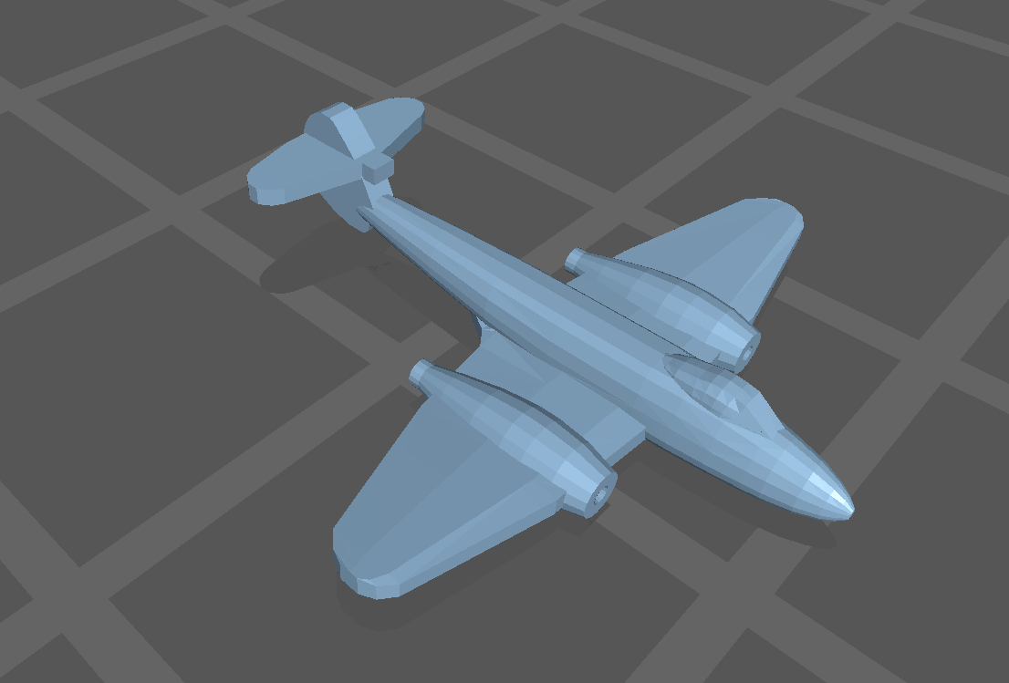 Aircraft - Meteor - UK Royal Navy - 1:900 - Wargaming - Axis and Allies - Naval Miniature - Tabletop Games - Warships