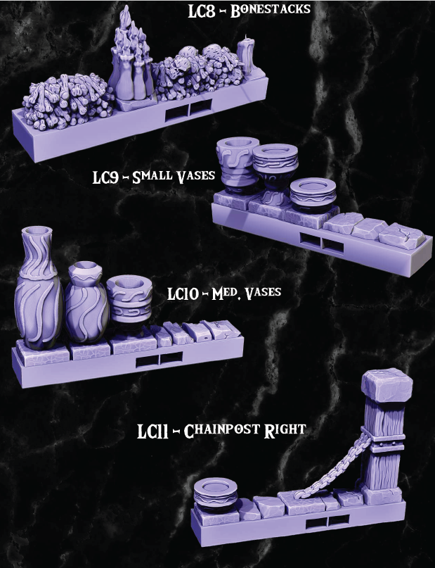 Clip on Nano Dungeon Part 2 - Pathfinder - Dungeons & Dragons - RPG - Tabletop-Terrain - 28 mm / 1"- Aether Studios