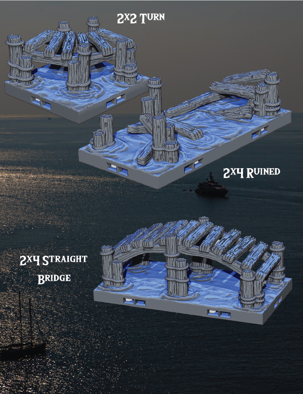 Dockyards Karlaaga Port - Pathfinder - Dungeons & Dragons - RPG - Tabletop-Terrain - 28 mm / 1"- Aether Studios