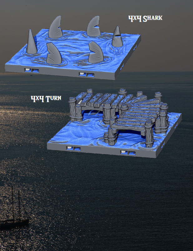 Dockyards Karlaaga Port - Pathfinder - Dungeons & Dragons - RPG - Tabletop-Terrain - 28 mm / 1"- Aether Studios