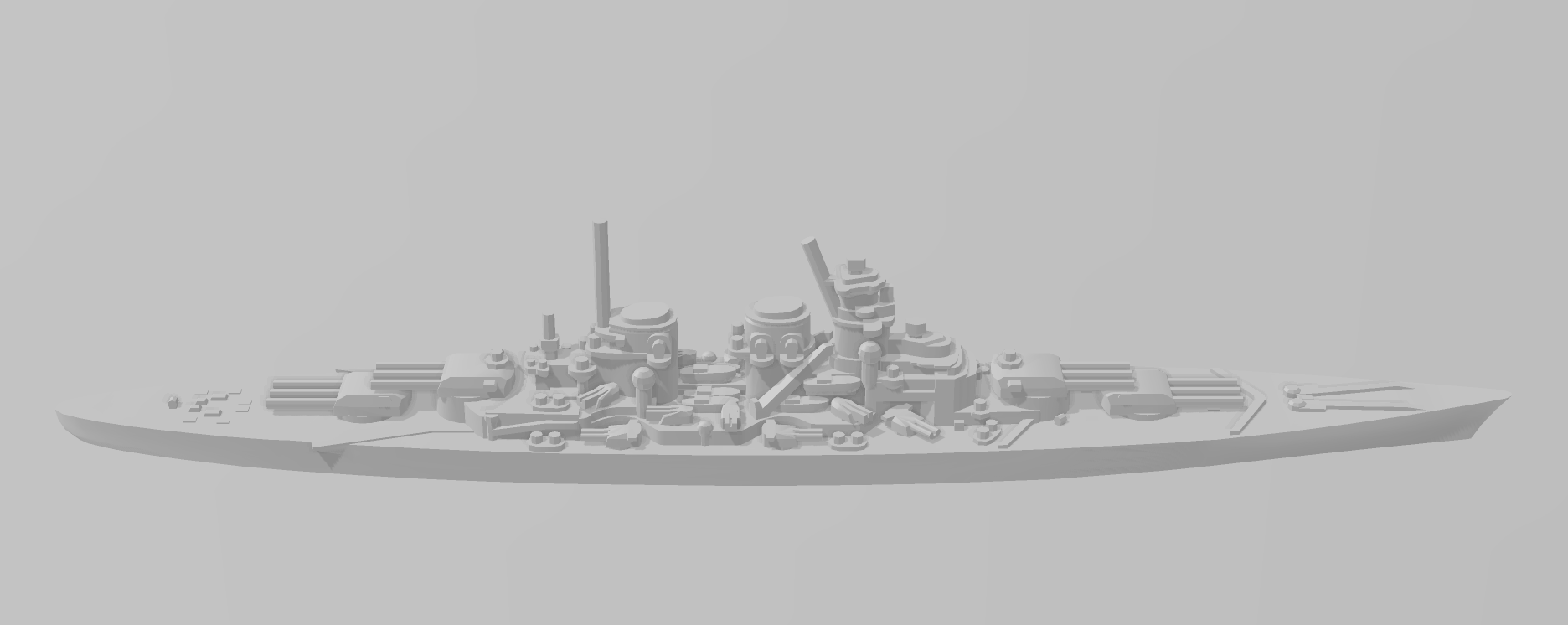 Battleship - H-39 - Triple - German Navy - Wargaming - Axis and Allies - Naval Miniature - US Navy - Tabletop - Warships