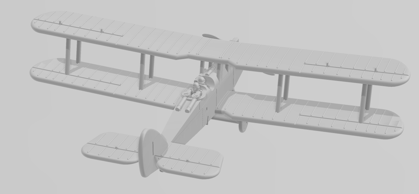 De Havilland Airco DH9 - WWI Two Seaters - 1/144 Scale - wargame3d
