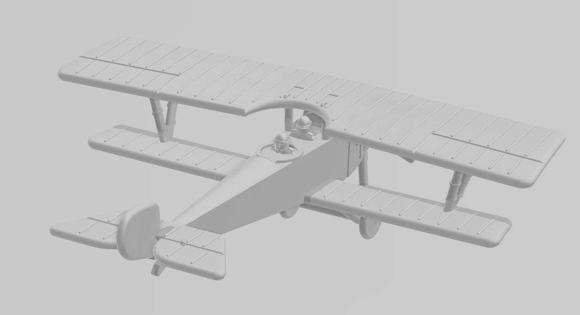 Nieuport 12 - WWI Two Seaters - 1/144 Scale - wargame3d