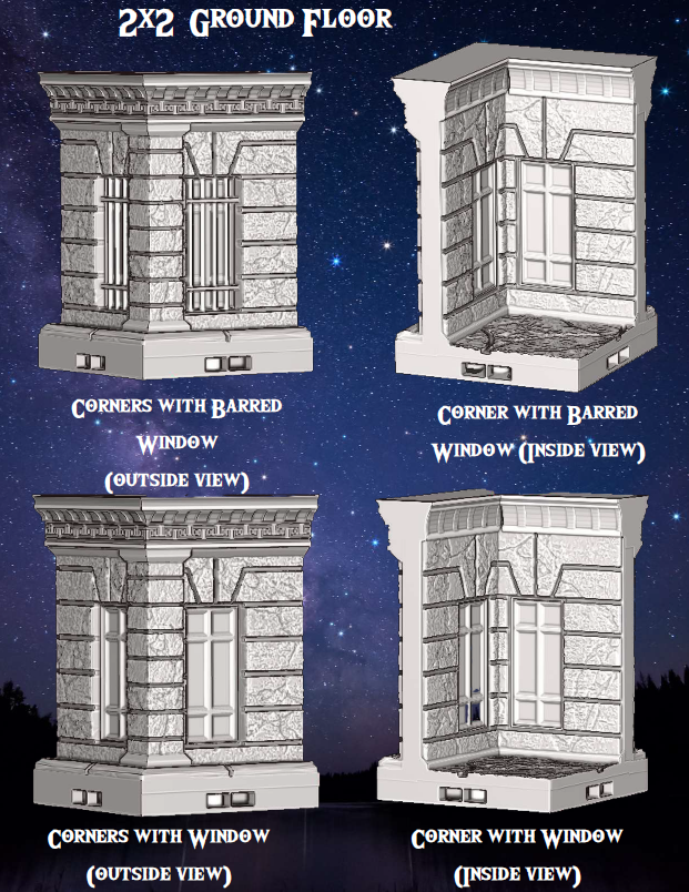 Bank of Aethertowne Part 1 - Pathfinder - Dungeons & Dragons - RPG - Tabletop-Terrain - 28 mm / 1"- Aether Studios