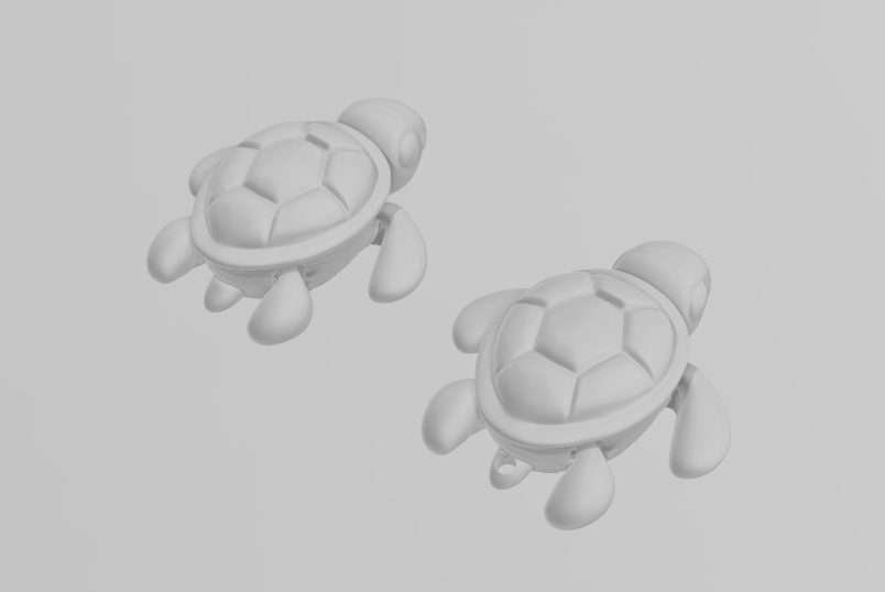 Baby Turtle - Keychain - Desk Ornament - ZOU3D