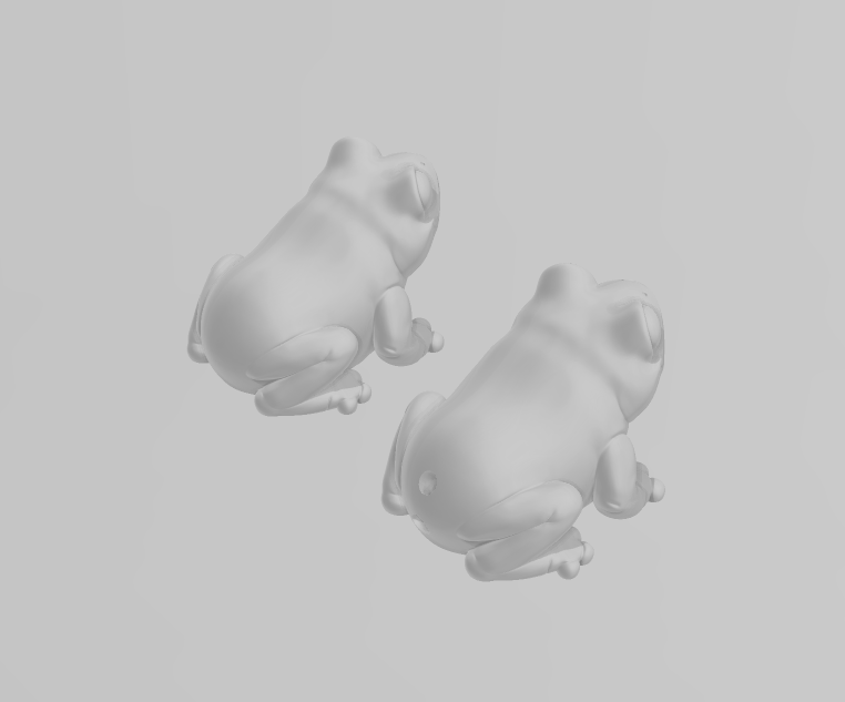 Frog - Articulated - Keychain - Desk Ornament - ZOU3D