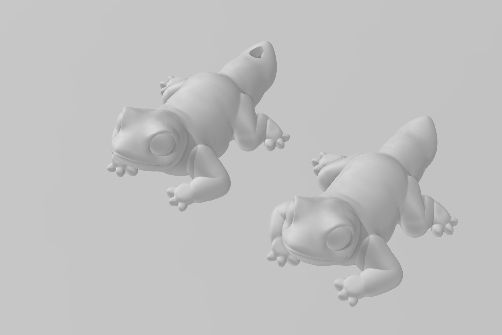 Lizard Sculpture - Articulated - Keychain - Desk Ornament - ZOU3D