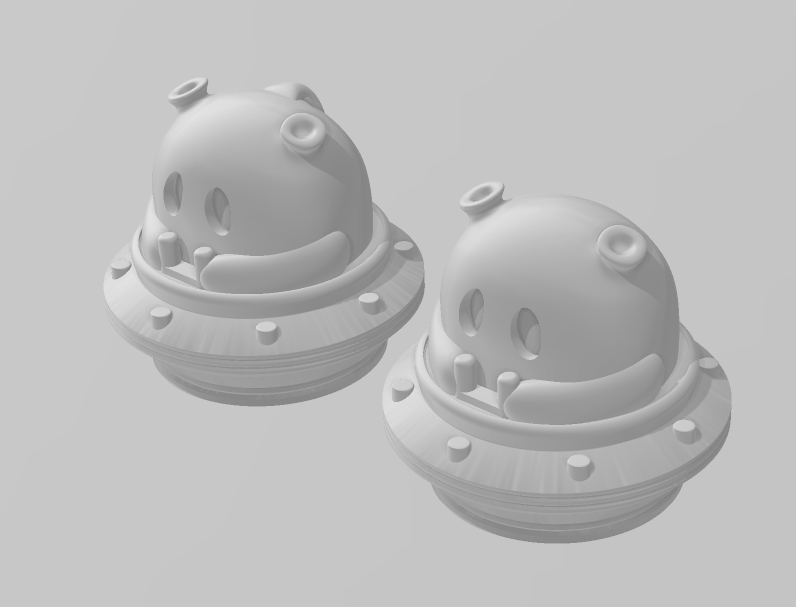 Alien - Articulated - Keychain - Desk Ornament - ZOU3D