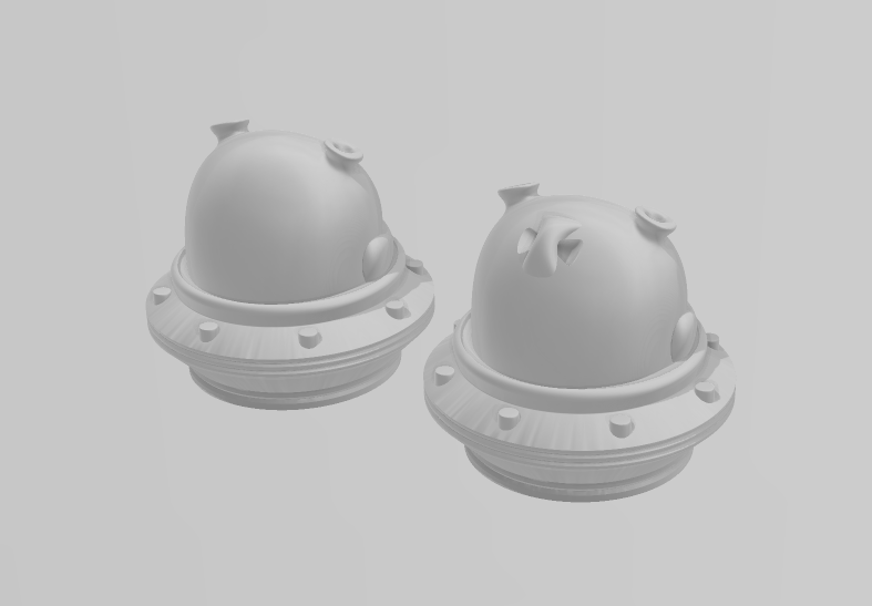 Alien - Articulated - Keychain - Desk Ornament - ZOU3D