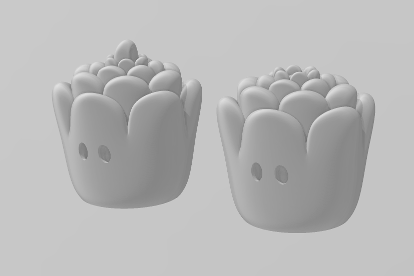 Flower - Articulated - Keychain - Desk Ornament - ZOU3D