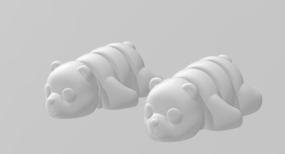 Baby Bear - Articulated - Keychain - Desk Ornament - ZOU3D