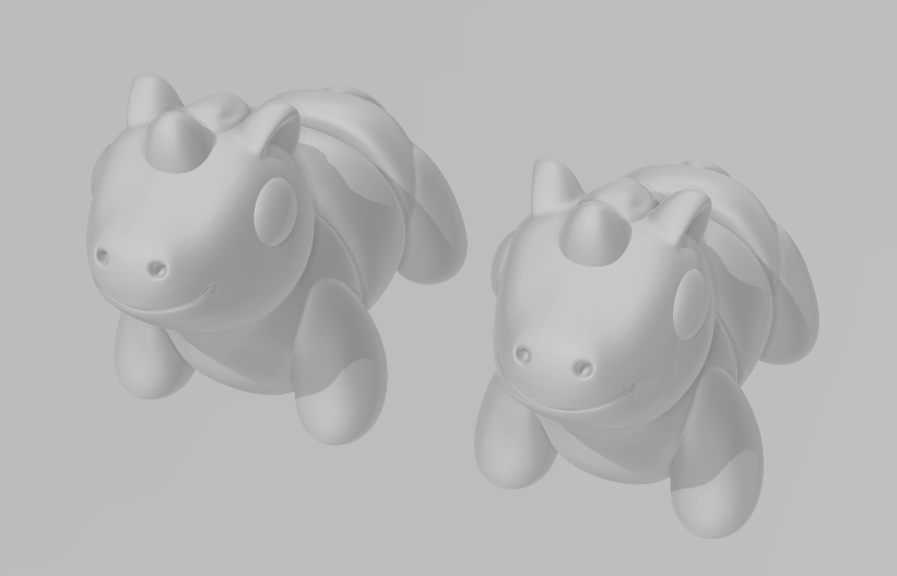 Baby Unicorn - Articulated - Keychain - Desk Ornament - ZOU3D