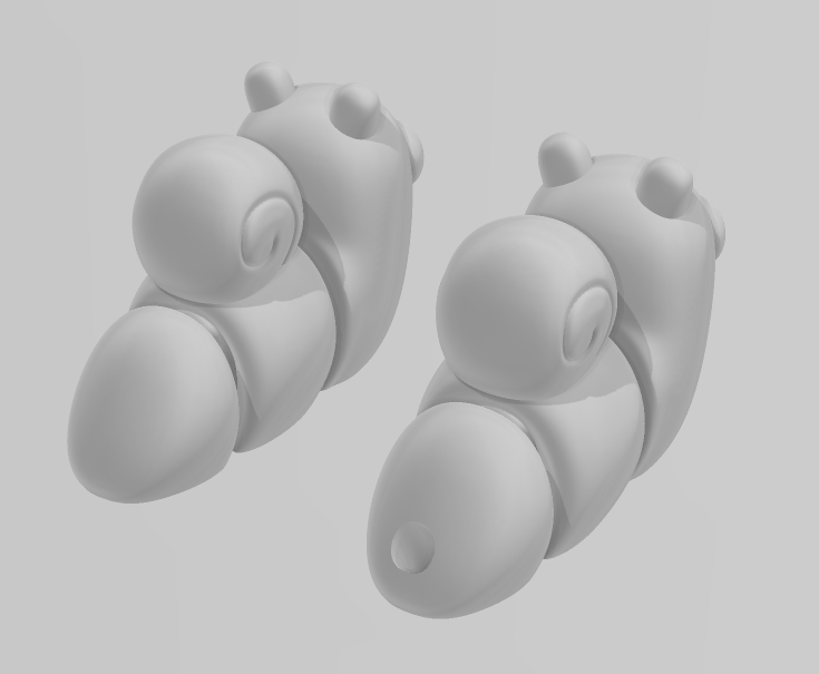 Tiny Snail - Articulated - Keychain - Desk Ornament - ZOU3D