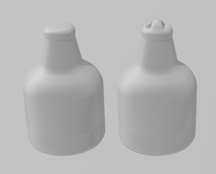 Bottle - Articulated - Keychain - Desk Ornament - ZOU3D