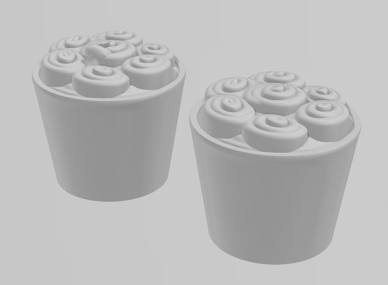 Ice Cream Roll - Articulated - Keychain - Desk Ornament - ZOU3D