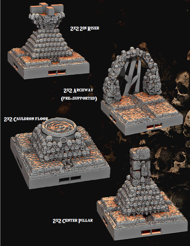 The Gloomcore Part 1 - Pathfinder - Dungeons & Dragons - RPG - Tabletop -Terrain - 28 mm / 1"- Aether Studios