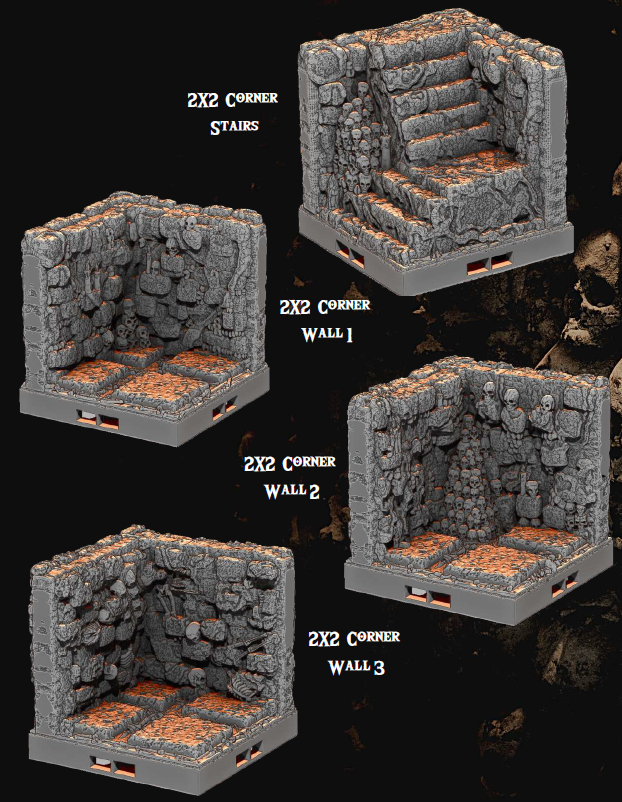 The Gloomcore Part 1 - Pathfinder - Dungeons & Dragons - RPG - Tabletop -Terrain - 28 mm / 1"- Aether Studios
