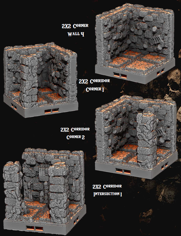 The Gloomcore Part 1 - Pathfinder - Dungeons & Dragons - RPG - Tabletop -Terrain - 28 mm / 1"- Aether Studios