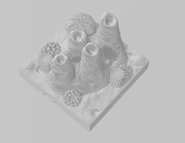 Seabed Floors Part 1 - Pathfinder - Dungeons & Dragons - RPG - Tabletop -Terrain - 28 mm / 1"- Aether Studios