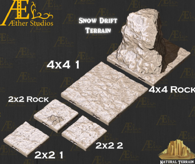 Countryside Terrain - Pathfinder - Dungeons & Dragons - RPG - Tabletop -Terrain - 28 mm / 1"- Aether Studios