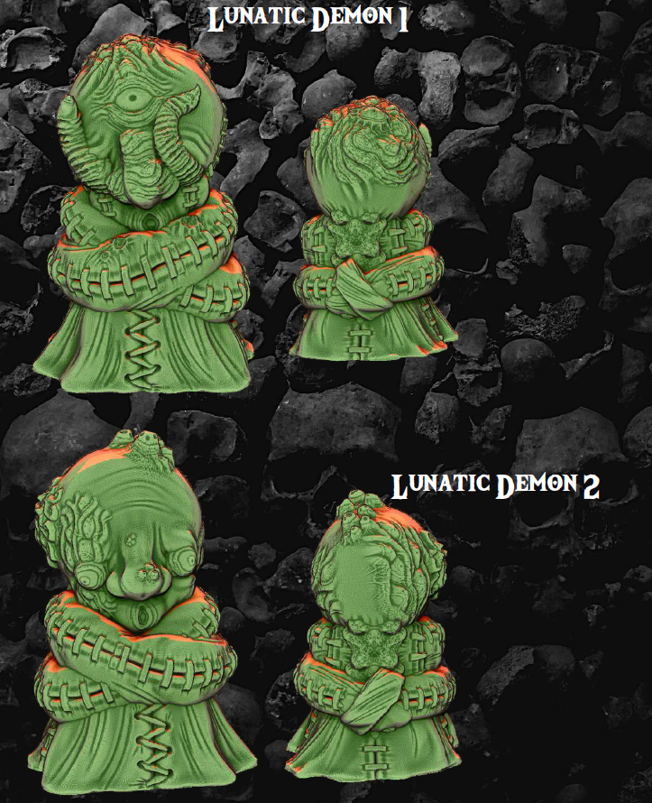 Doomtech Lunatic Demons - Pathfinder - Dungeons & Dragons - RPG - Tabletop -Terrain - 28 mm / 1"- Aether Studios