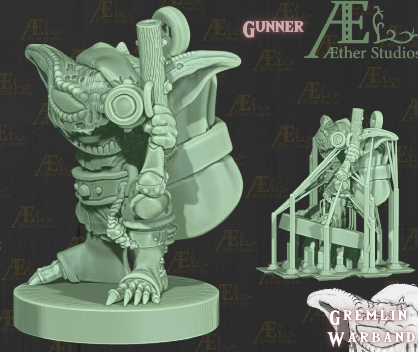 Gremlin Warband Part 1 - Pathfinder - Dungeons & Dragons - RPG - Tabletop -Terrain - 28 mm / 1"- Aether Studios