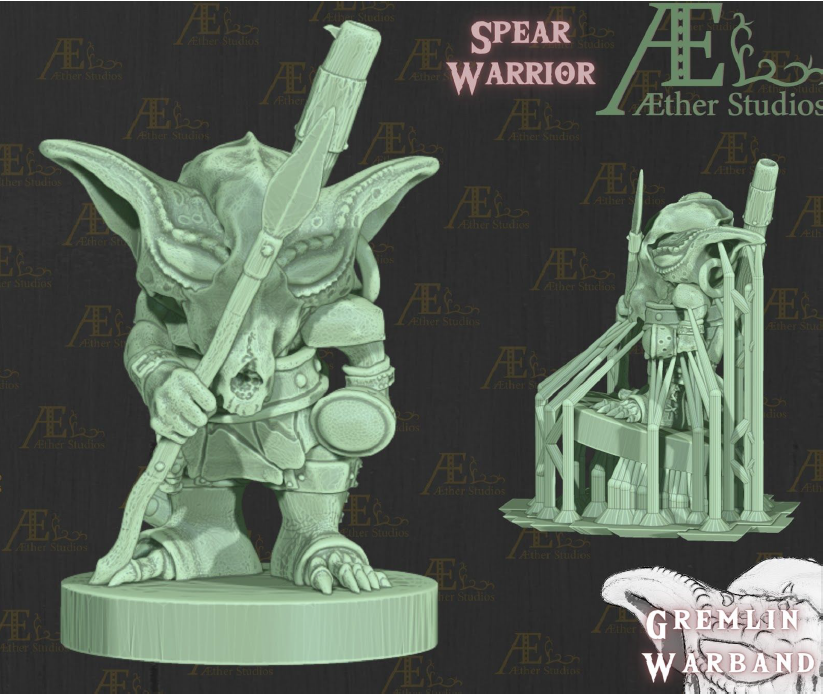 Gremlin Warband Part 1 - Pathfinder - Dungeons & Dragons - RPG - Tabletop -Terrain - 28 mm / 1"- Aether Studios