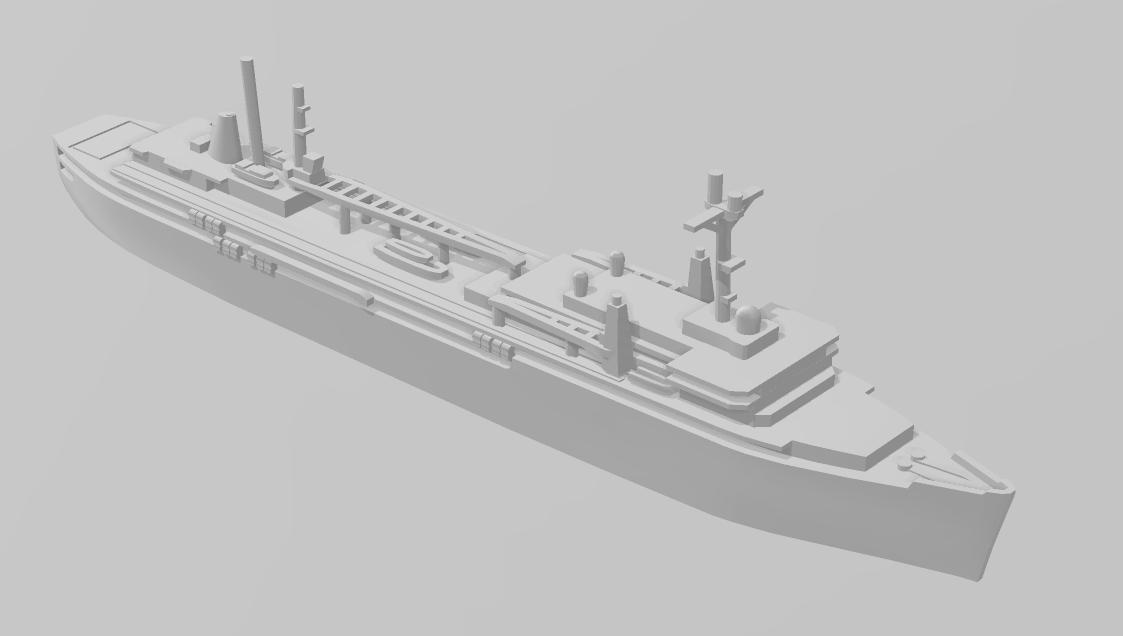 Emory S. Land - United States Navy - Wargaming - Axis and Allies - Naval Miniature - US Navy - Tabletop - Warships