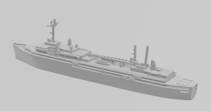 Emory S. Land - United States Navy - Wargaming - Axis and Allies - Naval Miniature - US Navy - Tabletop - Warships