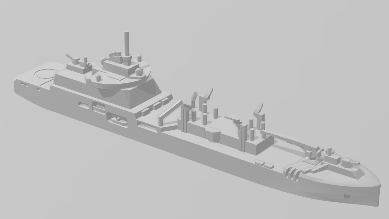 Jacques Chevallier - French Navy - Wargaming - Axis and Allies - Naval Miniature - Tabletop - Warships