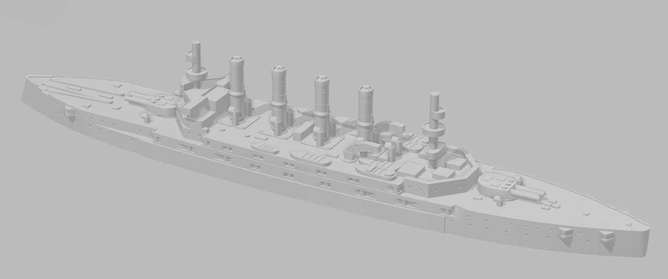 USS Seattle (ACR-11) - United States Navy - Wargaming - Axis & Allies - Naval Miniature - Games - Warships - C.O.B.