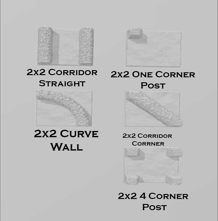 Half Size Hedge Maze Part 1 - Pathfinder - Dungeons & Dragons - RPG - Tabletop -Terrain - 28 mm / 1"- Aether Studios