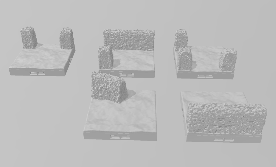 Half Size Hedge Maze Part 2 - Pathfinder - Dungeons & Dragons - RPG - Tabletop -Terrain - 28 mm / 1"- Aether Studios