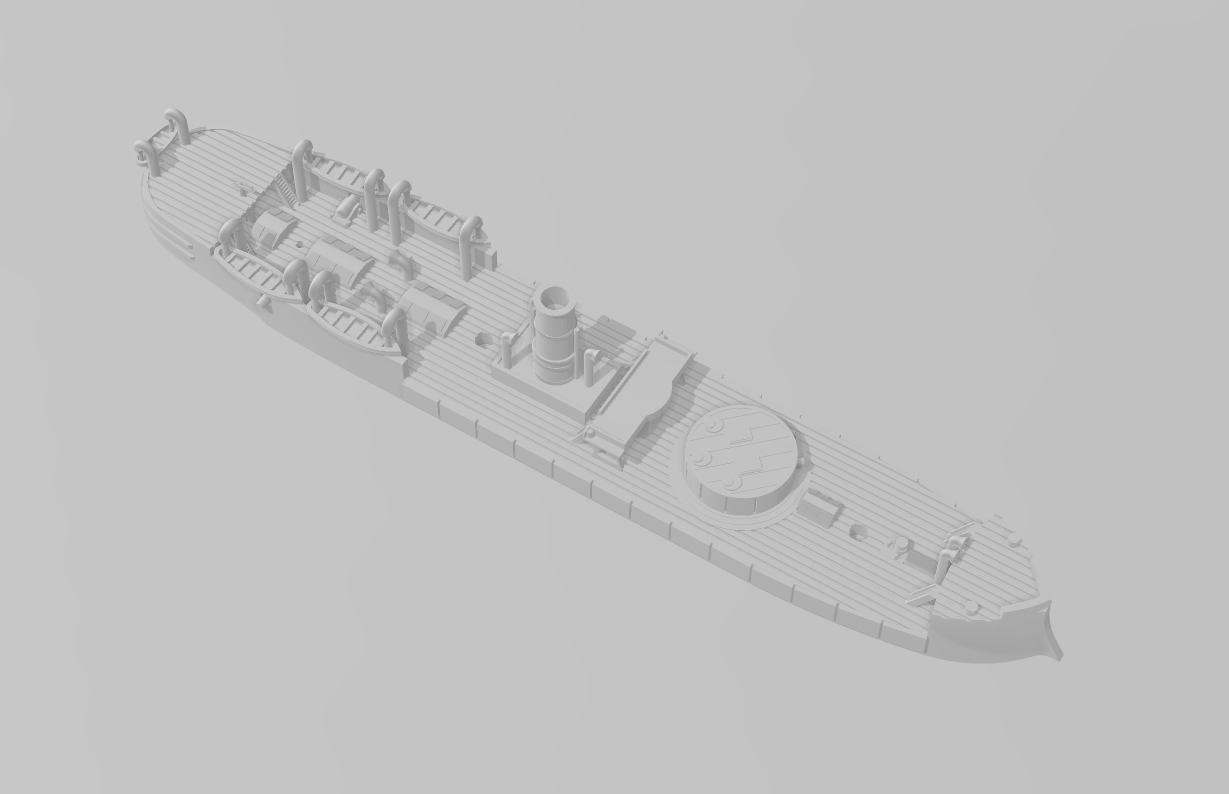 Huáscar - Ships - Sailboats - Age of Sail - War Game - Wargaming - Tabletop Games - 1:600 Scale