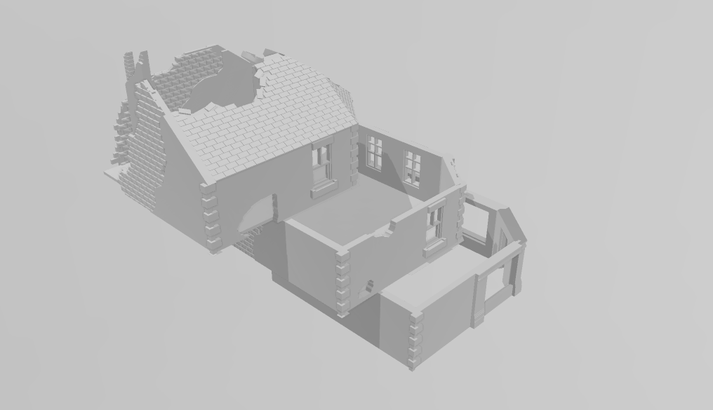 Corner Shop - War Across Europe - Terrain - 28mm - 20mm - 15mm - WOW Buildings