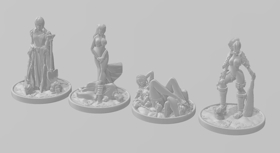 Hedge Queens - Pathfinder - Dungeons & Dragons - RPG - Minis - 28 mm / 1"- Aether Studios