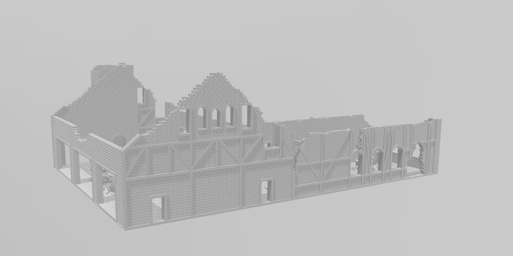 Factory Ruins - War Across Europe - Terrain - 28mm - 20mm - 15mm - WOW Buildings