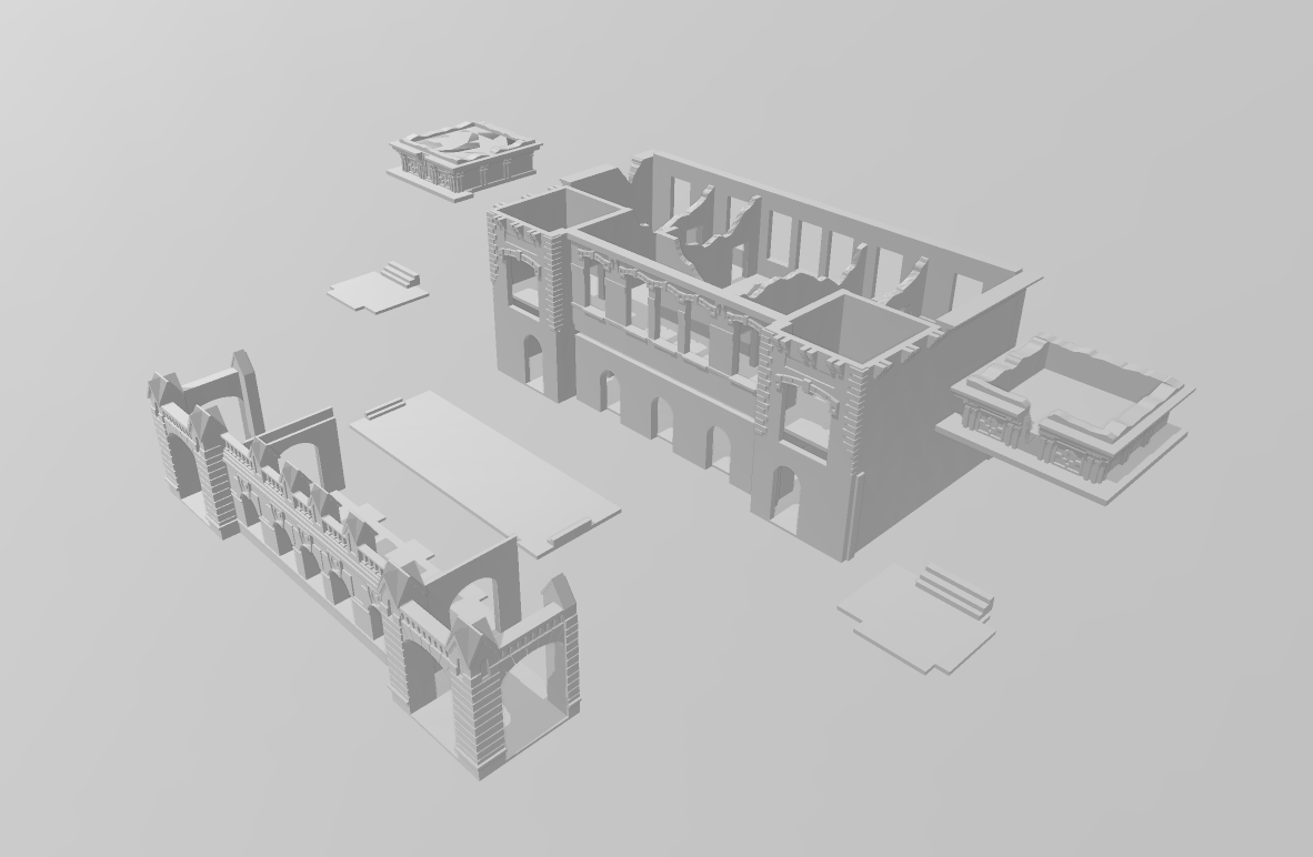 Leningrad Ruins - War Across Europe - Terrain - 28mm - 20mm - 15mm - WOW Buildings